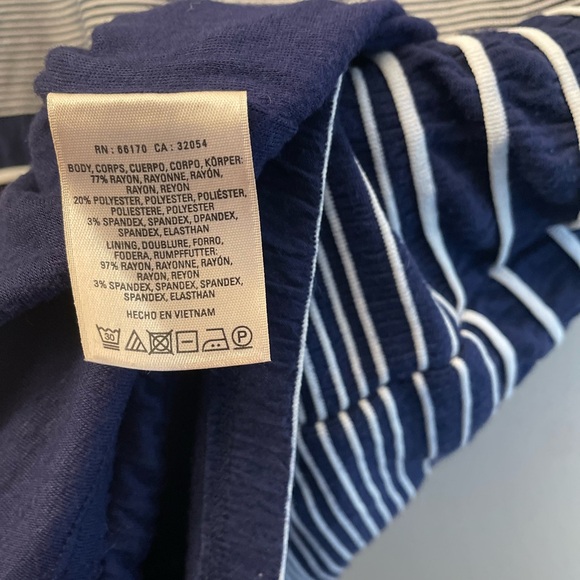 Maeve Navy and White Striped Maxi Dress - Picture 7 of 7